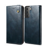 Чохол-книжка Simple Wax Crazy Horse Samsung Galaxy S22 Plus 5G - синій