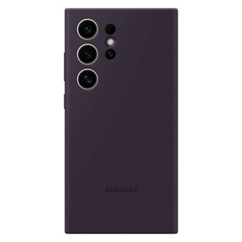 Оригинальный чехол Samsung Silicone Case для Samsung Galaxy S24 Ultra - dark purple (EF-PS928TEEGWW)