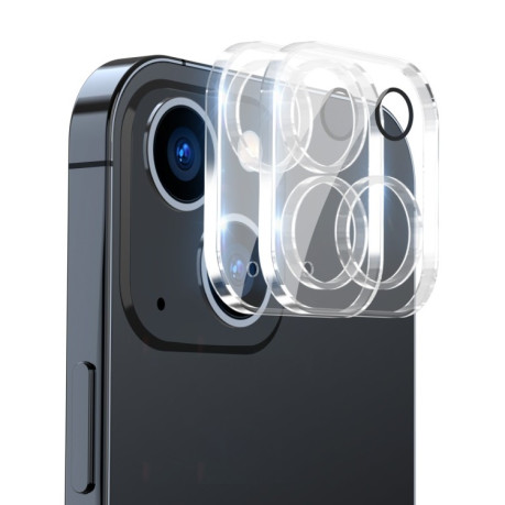 Комплект Защиты камеры ENKAY Hat-Prince 0.2mm 9H 2.15D Round Edge на iPhone 15 / 15 Plus