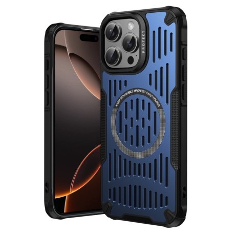 Протиударний чохол Ice Feeling Cooling MagSafe Magnetic для iPhone 16 Pro - синій