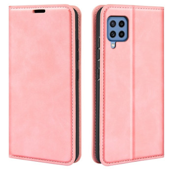 Чехол-книжка Retro-skin Business Magnetic для Samsung Galaxy M22 - розовый