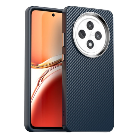 Ударозащитный чехол Carbon Fiber Series IMD на OPPO Reno12 F/12FS - синий