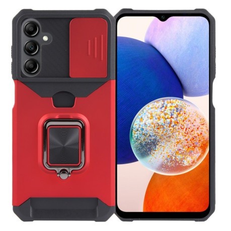 Противоударный чехол Armor Camera Shield для Samsung Galaxy A15 - красный