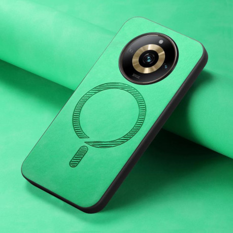 Чохол Retro MagSafe Magnetic на Realme 13 Pro 5G - зелений