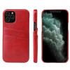 Кожаный чехол Fierre Shann Retro Oil Wax на iPhone 12 Pro Max - красный