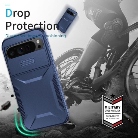 Протиударний чохол Sliding Camshield для Google Pixel 9 Pro XL - синій