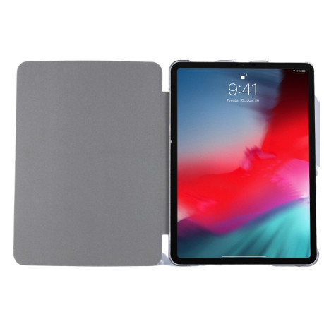 Чехол-книжка Silk Texture Three-fold на iPad Pro 12.9 (2021/2020) - пурпурный