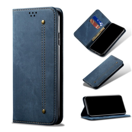 Чехол книжка Denim Texture Casual Style на Samsung Galaxy S22 Plus 5G - синий