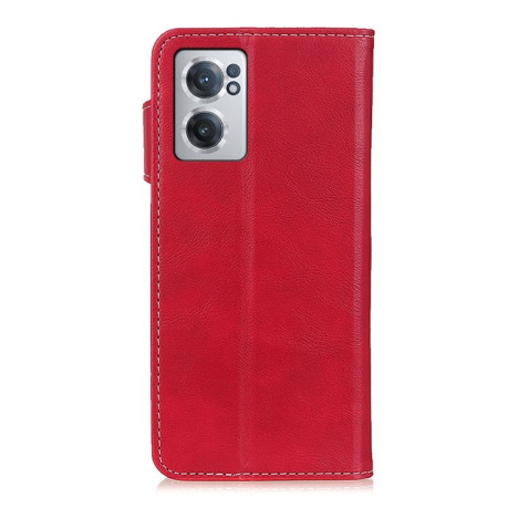Чохол-книжка S-Type Stitching для OPPO Reno7 5G Global/ Find X5 Lite/OnePlus Nord CE2 5G - червоний