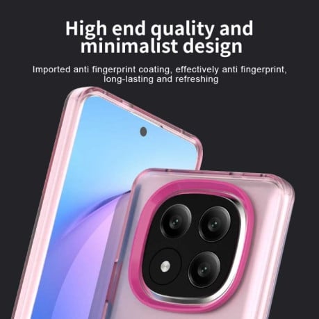 Противоударный чехол MagSafe Holder PC Hybrid для Xiaomi Redmi Note 14 Pro+ 5G - красный