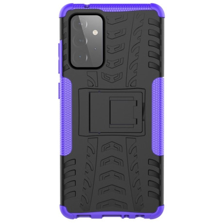 Протиударний чохол Tire Texture Samsung Galaxy A72 - фіолетовий