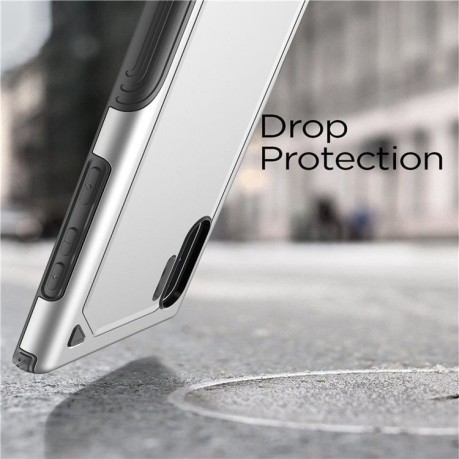 Протиударний чохол SGP 2 in 1 Hybrid Back Cover на Samsung Galaxy Note 10+Plus- сріблястий