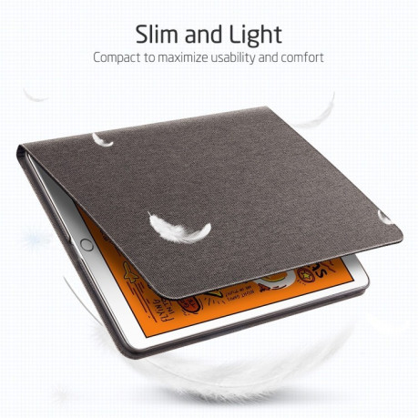 Чехол- книжка ESR Simplicity Series на iPad Mini 5 (2019) - серый