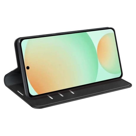 Чохол-книжка в стилі Retro на Samsung Galaxy S25 FE 5G - чорний