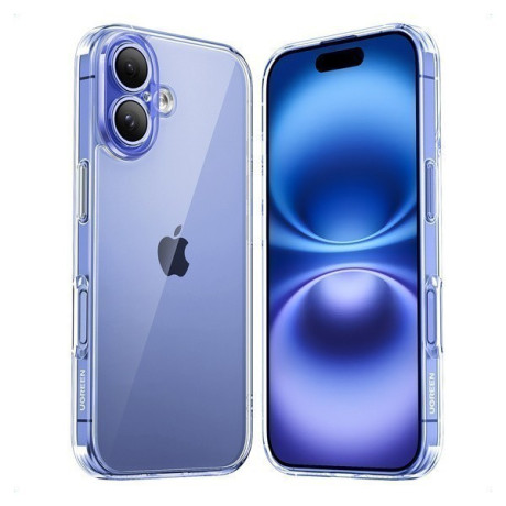 Оригинальный чехол Ugreen Gel Frame Classy Clear для iPhone 16 Plus - Transparent