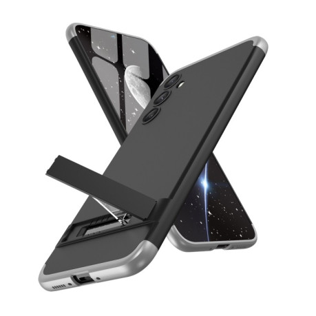 Противоударный чехол GKK Three Stage Splicing на Samsung Galaxy A34 5G - черно-серебристый