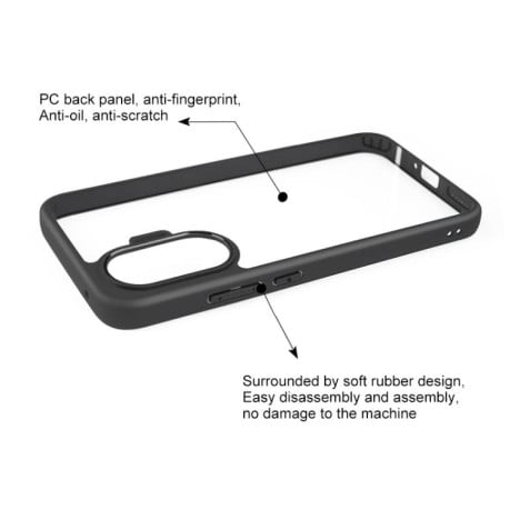 Чехол Frosted PC на Xiaomi Redmi Turbo 4 Pro / Poco F7  - черный