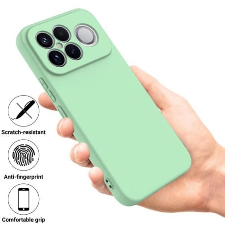 Силіконовий чохол Solid Color Liquid Silicone на Xiaomi Redmi K90 Pro Max / Poco F8 Ultra — зелений
