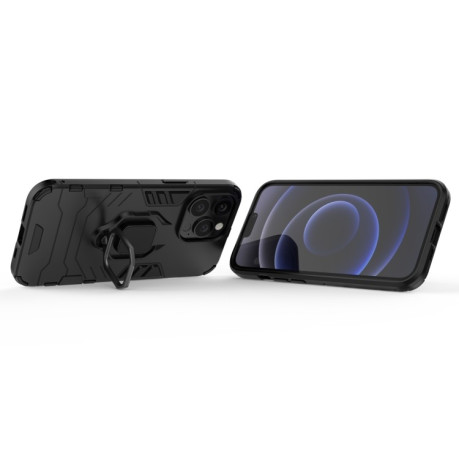 Протиударний чохол HMC Magnetic Ring Holder для iPhone 13 Pro - чорний
