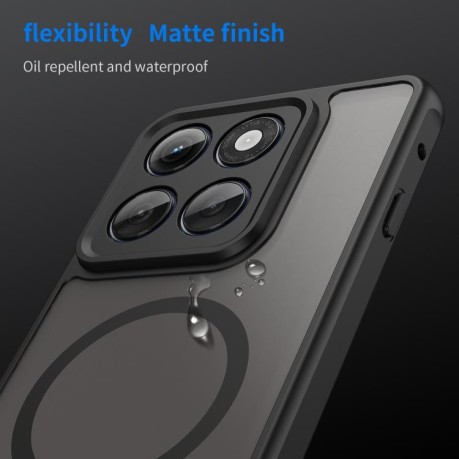 Противоударный чехол Fan Dun Series TPU Hybrid PC Frosted Magsafe для Motorola Edge 60 Pro - чорний