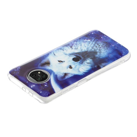 Противоударный чехол Luminous для Xiaomi Redmi Note 9T - Starry Sky Wolf