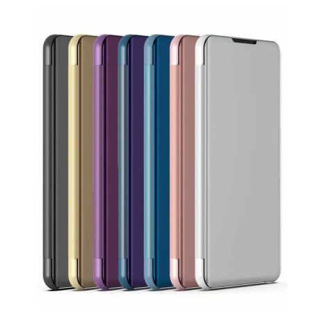 Чехол книжка Clear View на Samsung Galaxy S21 FE - фиолетовый