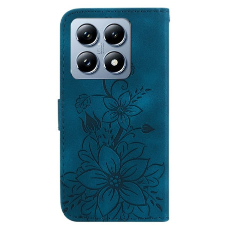 Чохол-книжка Lily Embossed Leather для Xiaomi 14T - синій
