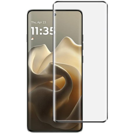 Защитное стекло imak 3D Curved Full Screen Tempered Glass с поддержкой отпечатка для Motorola Edge 60S / Edge 60 Pro 5G - черное