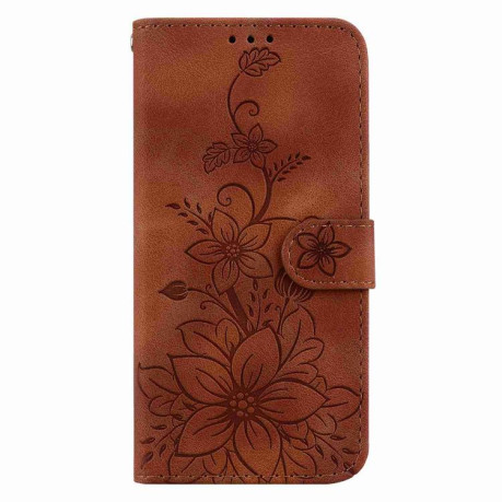 Чехол-книжка Lily Embossed Leather для Xiaomi Redmi A5 4G 173.3mm - коричневый