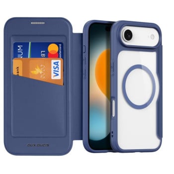 Чехол-книжка DUX DUCIS Skin X Pro Series Magsafe на iPhone Air - синий