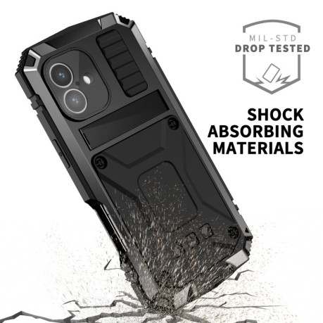 Противоударный чехол R-JUST Life Waterproof для  iPhone 16  - черный