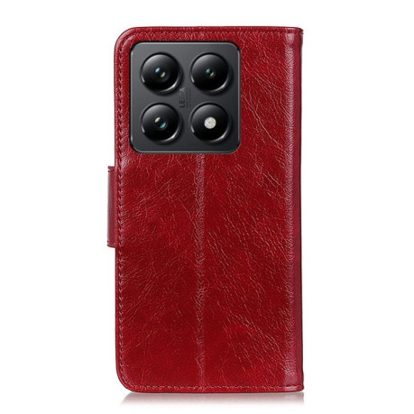 Чохол-книжка Mirren Crazy Horse для Xiaomi 14T Pro - червоний