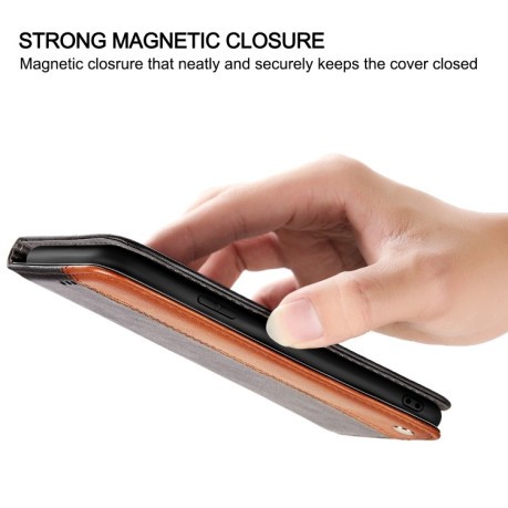 Чехол-книжка Business Solid Color для iPhone 13 Pro Max - коричневый