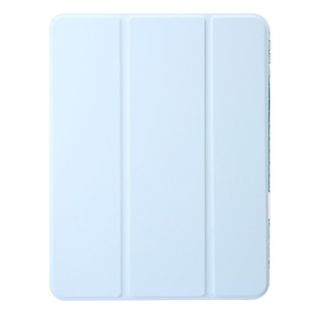 Чохол-книга Clear Acrylic 3-Fold Leather для iPad Pro 13 2024 - блакитний