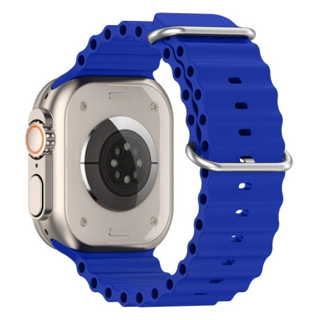 Силиконовый ремешок Ocean для Apple Watch Ultra 49mm/45mm /44mm - синий