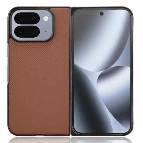 Противоударный чехол EsCase Leather Series для Google Pixel 10 Pro Fold — коричневый