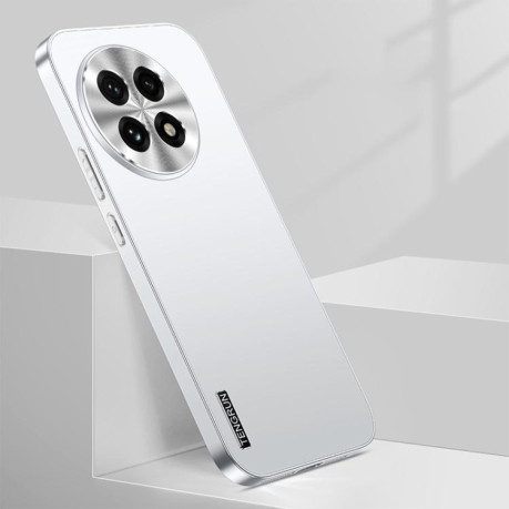 Противоударный чехол Streamer Series Micro Frosted Metal Paint PC для OnePlus 13R/Ace 5/Ace 5 Pro - серебристый