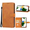 Чохол-книжка EsCase Leather для Xiaomi Redmi Note 12 Turbo / Poco F5 Leather Phone Case - коричневий