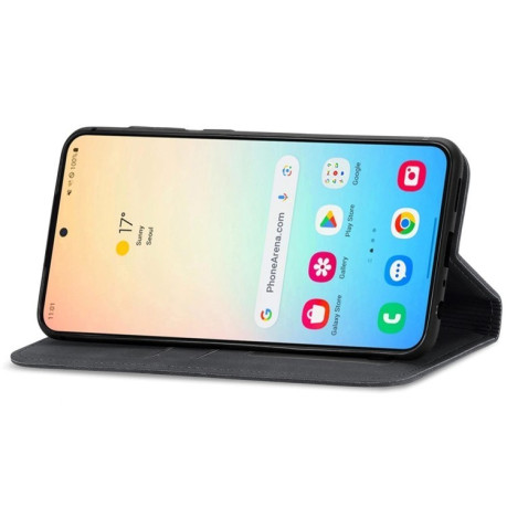 Чехол-книжка Retro Skin Feel Business Magnetic для Samsung Galaxy S25+ 5G - черный