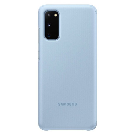 Оригинальный чехол-книжка  Samsung Clear View Standing Cover для Samsung Galaxy S20 blue (EF-ZG980CLEGEU)