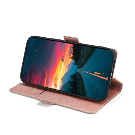 Чехол-книжка Voltage Side Buckle для Xiaomi Redmi Note 11E/Redme 10 5G - розовое золото