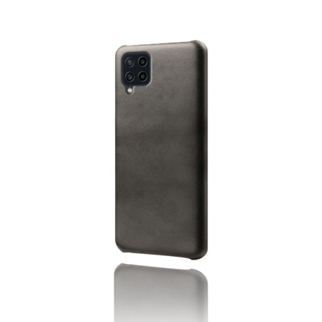 Противоударный чехол Calf Texture для Samsung Galaxy M22 - черный