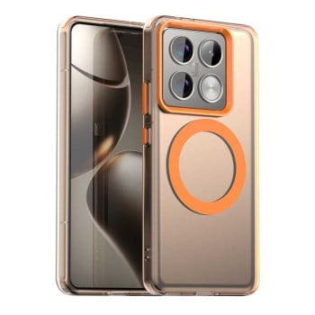 Протиударний чохол MagSafe Holder PC Hybrid для Xiaomi 14T Pro - помаранчевий
