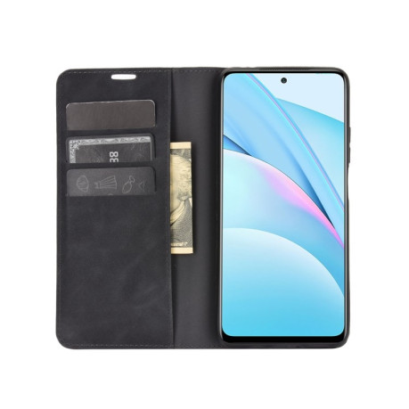 Чехол-книжка Retro-skin Business Magnetic на  Xiaomi Mi 10T Lite - черный