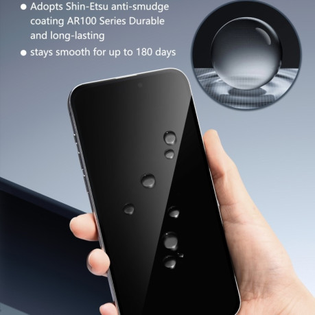 Защитное стекло JOYROOM Zero Sense Series для iPhone 16 Pro Max - черное