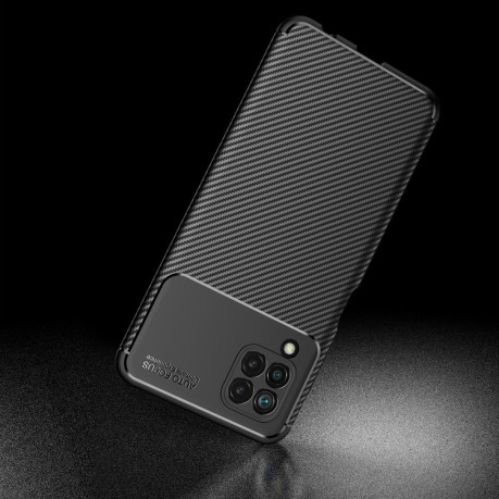 Ударозащитный чехол HMC Carbon Fiber Texture на Samsung Galaxy M32/A22 4G - черный
