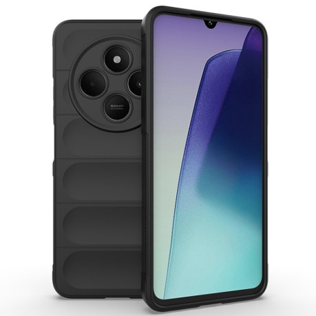 Силіконовий чохол Magic Flannel для Xiaomi Redmi 14C 4G/Poco C75/Redmi A4 5G - чорний
