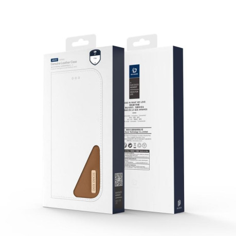 Шкіряний чохол-книжка DUX DUCIS Hivo Series на iPhone Air - коричневий