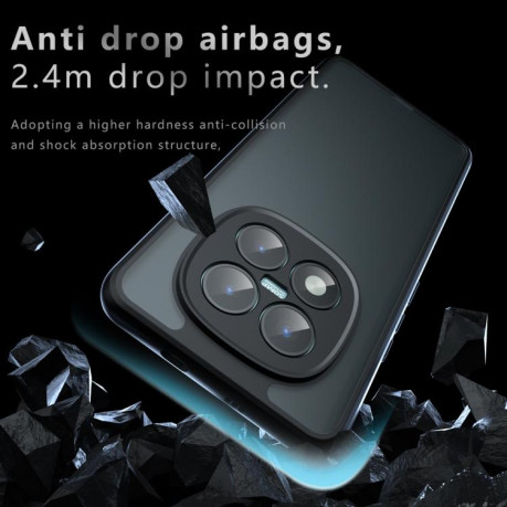 Противоударный чехол Armor Precise Hole гибрид для Poco 8 Pro/Redmi Note 15 Pro+ Global — прозрачный