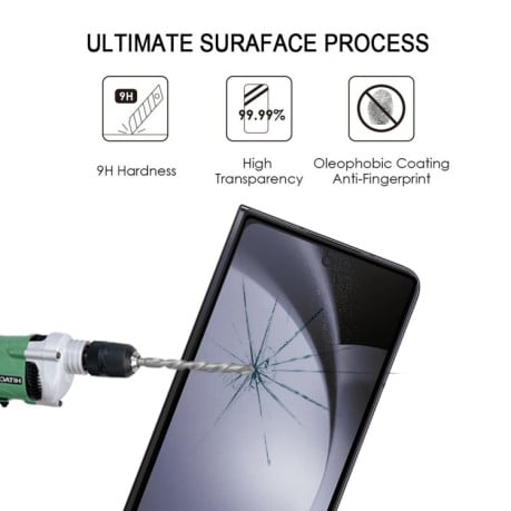 Захисне скло Full Glue Full Cover для Samsung Galaxy Fold 6 - чорне
